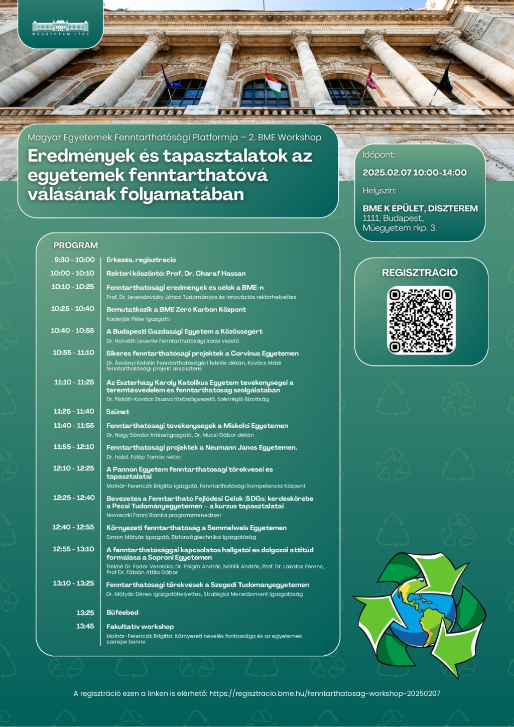BME Fenntarthatósági Konferencia plakát